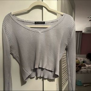 brandy mellville lavender long sleeve one size fits all